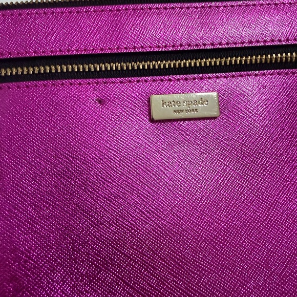 Kate Spade Metallic Purple Wristlet - Picture 2 of 5